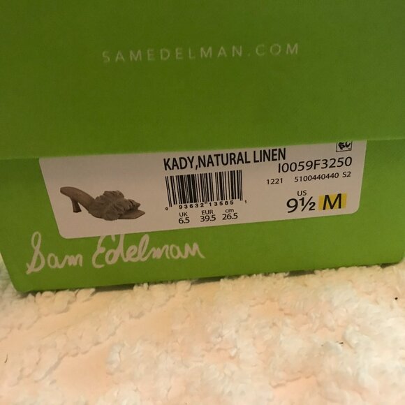 'Sam Edelman' Nude Kitten Heel Mule - Size 9.5 - Picture 7 of 7